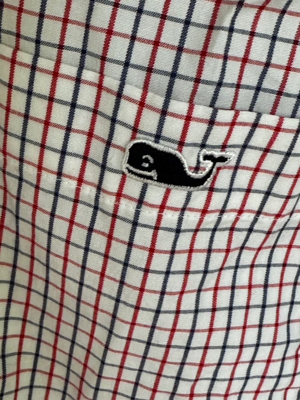 NWT Men's Vineyard Vines Classic Fit Tucker Shirt Large White Red Blue Cotton
